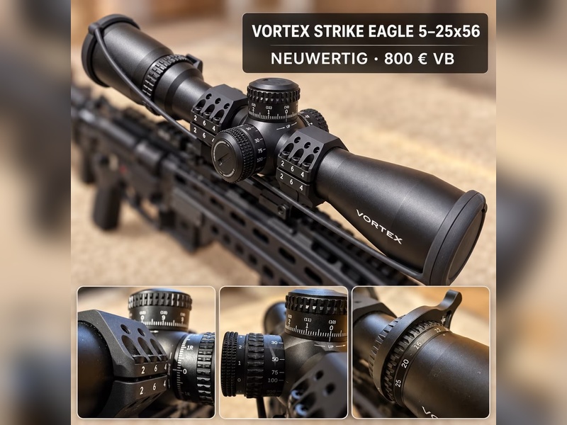 Nur 4 Monate alt: Vortex Strike Eagle 5–25x56 EBR-7C MRAD – neuwertig – Bild 1
