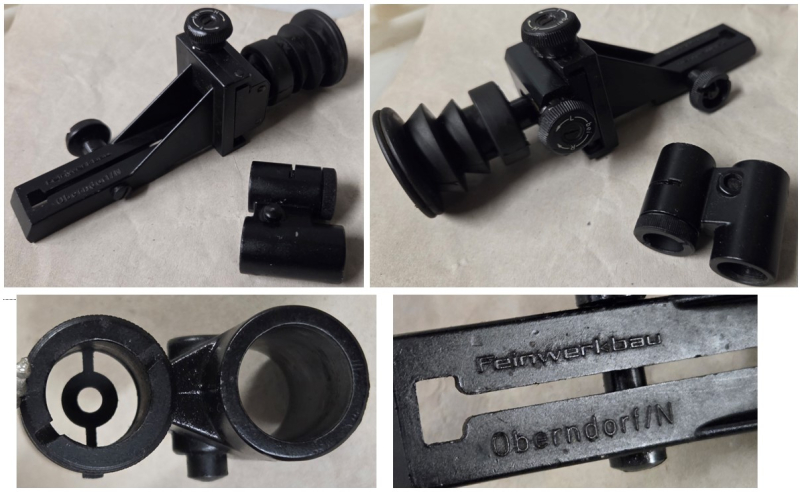 Feinwerkbau 300 S Visierung kompl -Diopter m. orig. Dioptergummi + Korntunnel u. Ringkorn – Bild 2