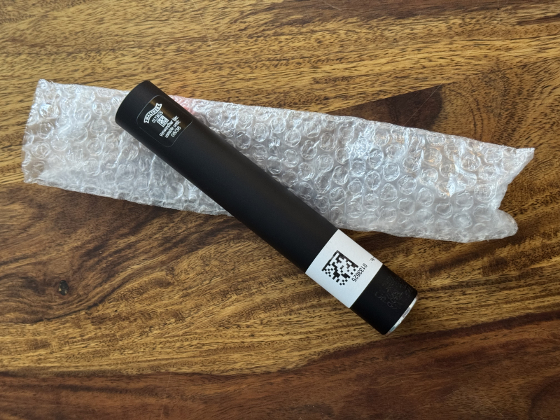 Walther Pressluftkartusche Luftpistole 200 Bar Schwarz Alu NEU – nuotrauka 1