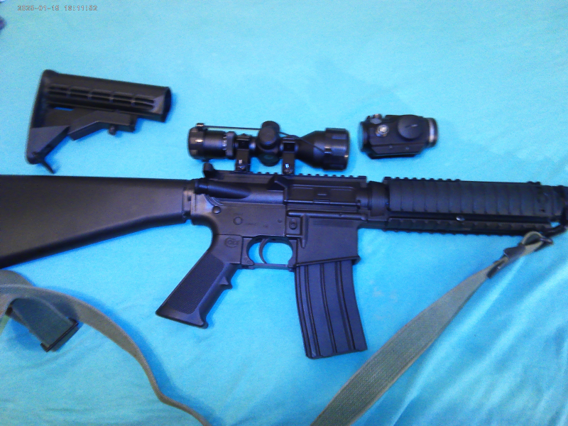 Colt M4 Knicklauf-Luftgewehr 4,5 mm MIT Ziefernrohr – Bild 2