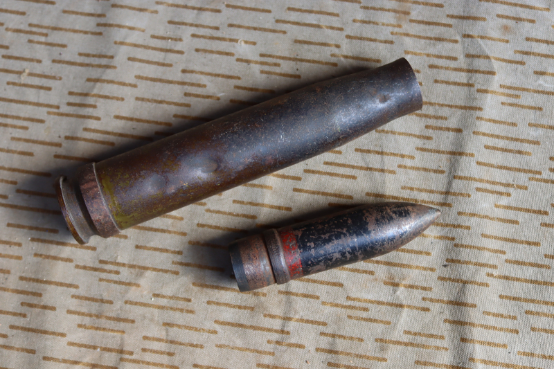 2cm Flak 38 Patrone Panzergranate 2.Weltkrieg Deko Munition – Bild 3