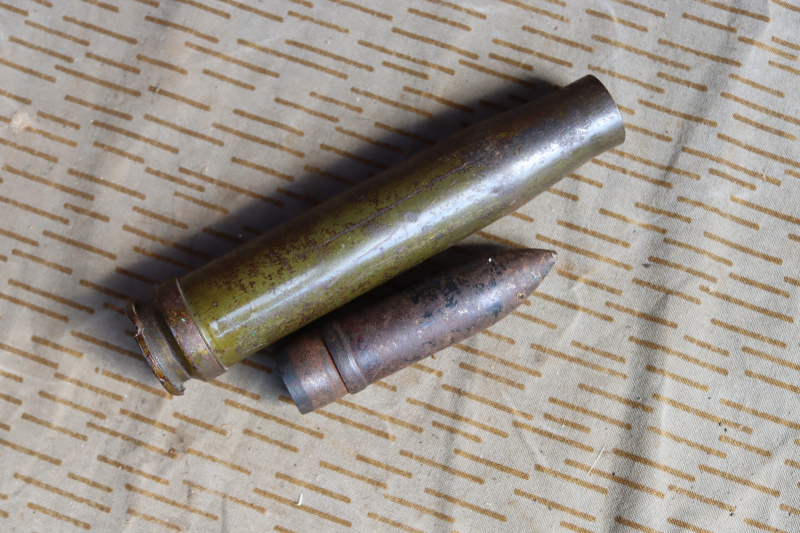 2cm Flak 38 Patrone Panzergranate 2.Weltkrieg Deko Munition – Bild 4