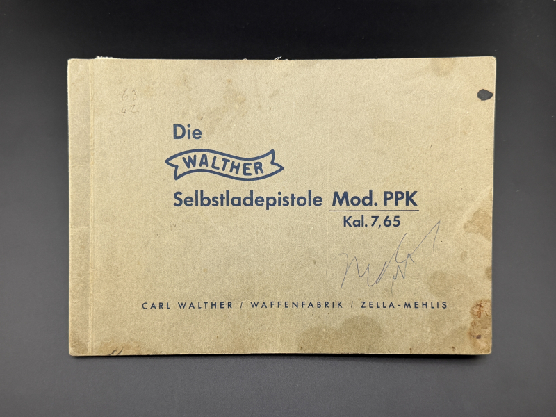 Original TRANSART Bedienungsanleitung für PPK Walther Zella-Mehlis – Bild 1