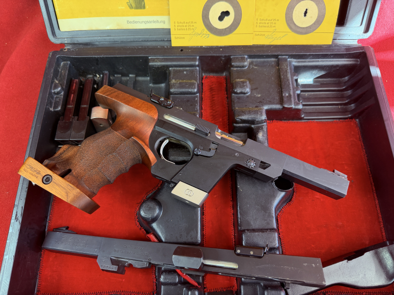Walther GSP .22LR und Wechsellauf .32S&W, 4x Magazin, Hülsenfänger, Koffer u. Zubehör – Bild 4