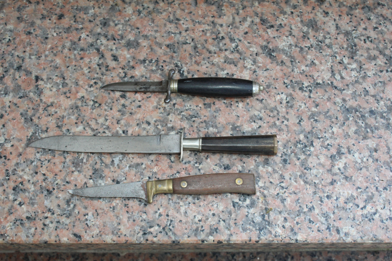 3 antike MESSER SEHR ALT 3 ALTE MESSER VINTAGE 1 x DAHLGREN – Bild 2