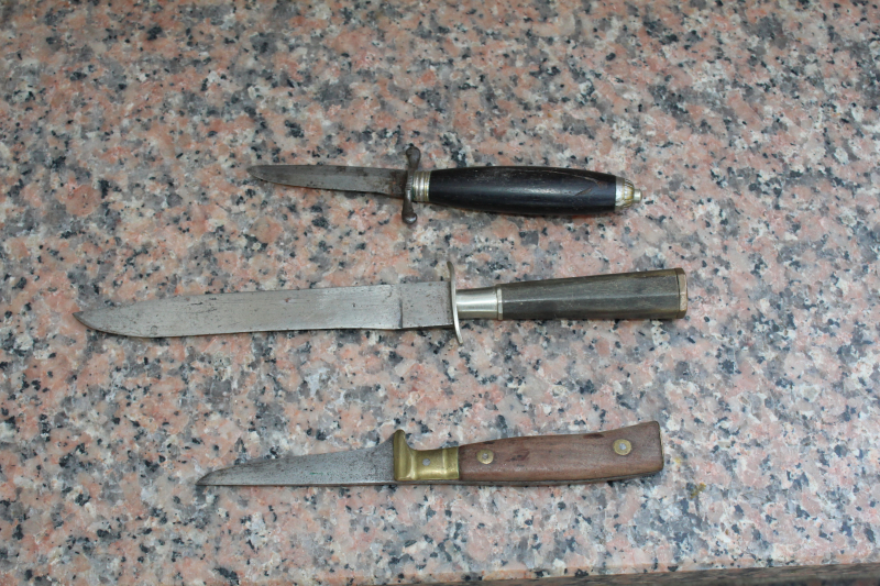 3 antike MESSER SEHR ALT 3 ALTE MESSER VINTAGE 1 x DAHLGREN – Bild 3