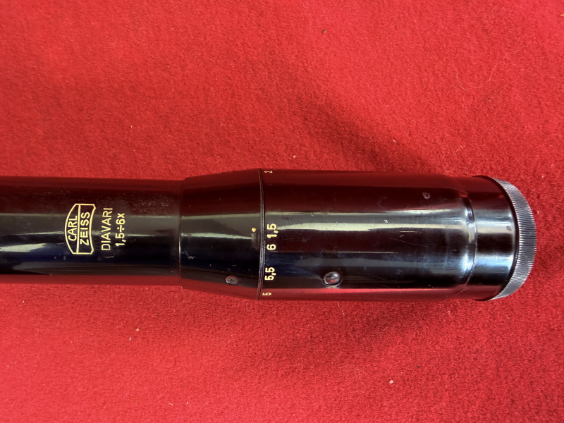 Zielfernrohr Carl Zeiss, Diavari 1,5-6x40, mit Oberteilen Suhler Einhakmontage – Bild 2