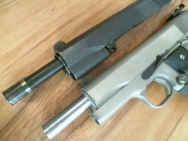 Pistole Colt 1911 MK IV Series 80 .45Auto mit WS Springfield 9mm Luger – Bild 6