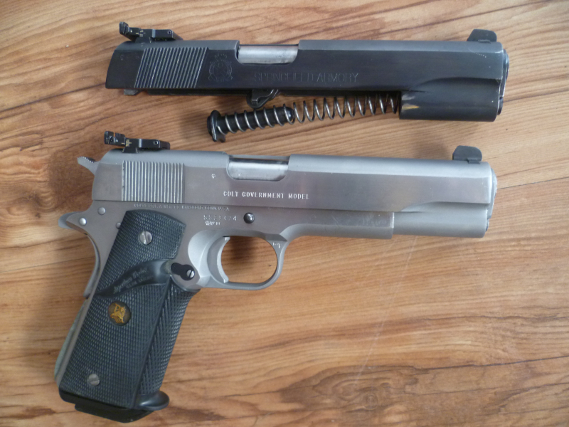 Pistole Colt 1911 MK IV Series 80 .45Auto mit WS Springfield 9mm Luger – Bild 3