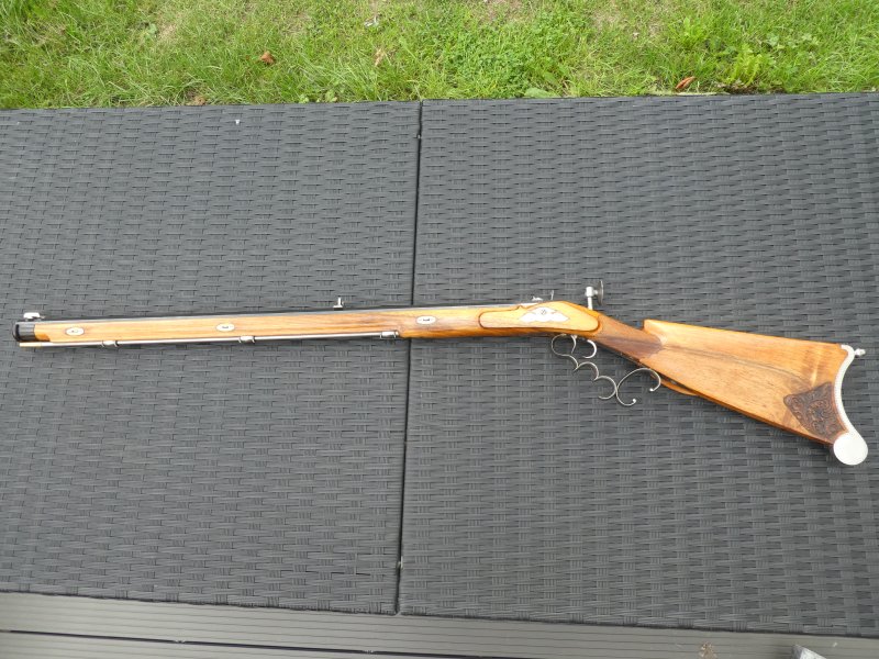 Perkussion Gewehr Rolf Wolf schwere Scheibenbüchse 9,6mm SP inkl. Diopter 1978 – Bild 1