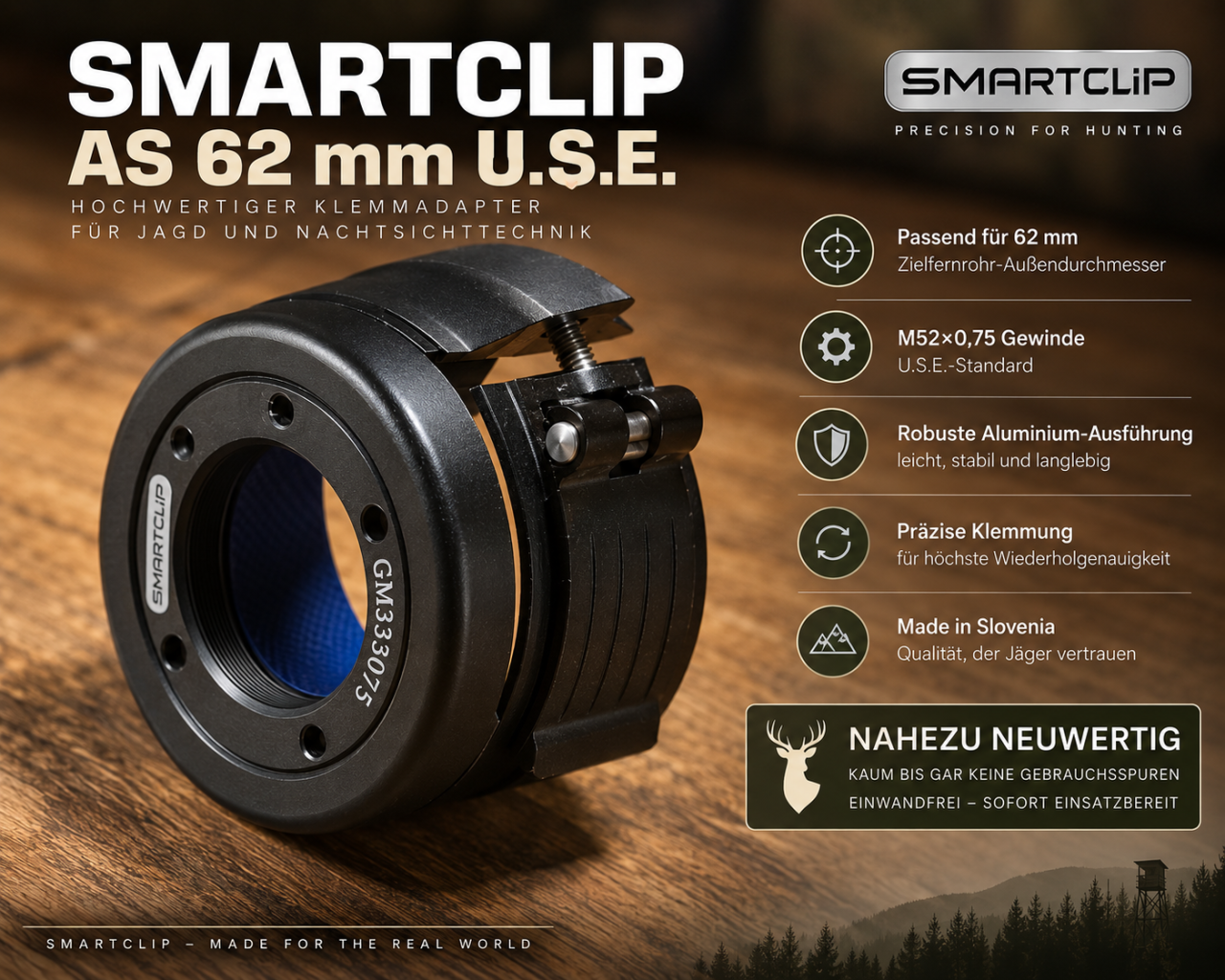 SMARTCLIP ADAPTER AS 62mm – εικόνα 1