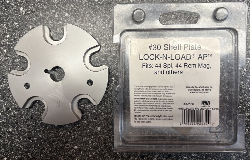 Hornady Shell Plate #30 Lock-N-Load AP .44 RemMag / .44 Spl – Bild 1