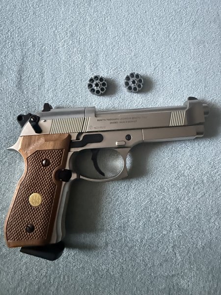 Beretta FS 92 4,5 mm Diabolo Nickel CO2 – Bild 1