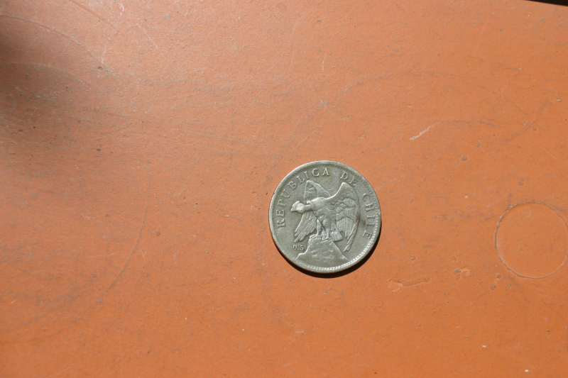 Silbermünze 1 Peso Chile v 1924 – Bild 2