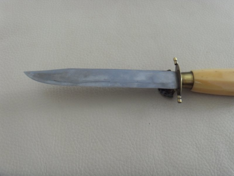 Jagdmesser Handarbeit , 50er Jahre , Sweden ??, Holzscheide , Sammler Messer – Bild 3