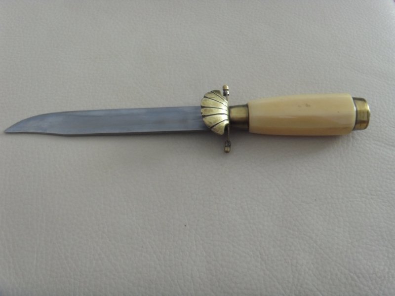 Jagdmesser Handarbeit , 50er Jahre , Sweden ??, Holzscheide , Sammler Messer – Bild 2