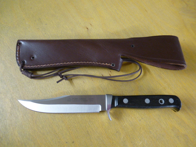 Puma Messer - Sedona - Nr. 12 5396 - Griffschalen aus Pakkaholz - Lederscheide in OVP - Bowie – Bild 3