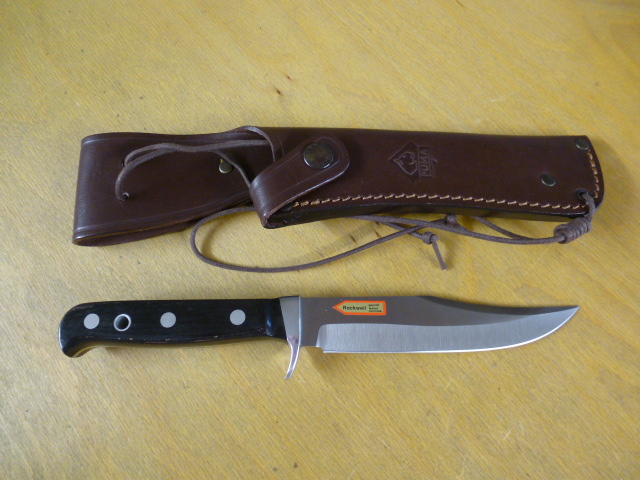 Puma Messer - Sedona - Nr. 12 5396 - Griffschalen aus Pakkaholz - Lederscheide in OVP - Bowie – Bild 2