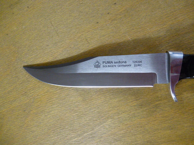 Puma Messer - Sedona - Nr. 12 5396 - Griffschalen aus Pakkaholz - Lederscheide in OVP - Bowie – Bild 4