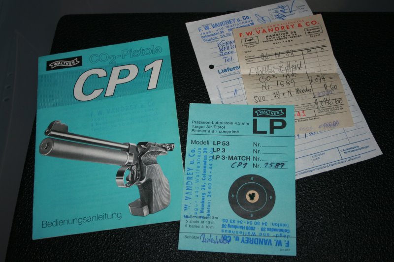 Walther CP1 Matchpistole CO2 Mit Zubehör vom Erstbesitzer – Bild 3