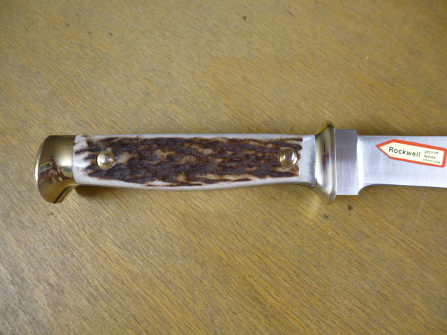 Puma Messer - Jagdnicker - Nr. 11 3587 - Griffschalen aus Hirschhorn - Lederscheide in OVP – Bild 6