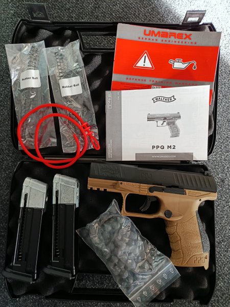 Walther PPQ RAM Paintball Tan mit zwei Magazinen – Bild 1