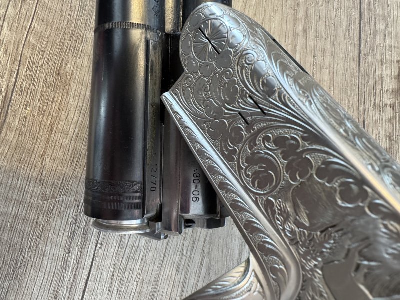 Krieghoff Neptun Drilling 12/70 – .30-06 Springfield – aufwendige Handgravur – Bild 5