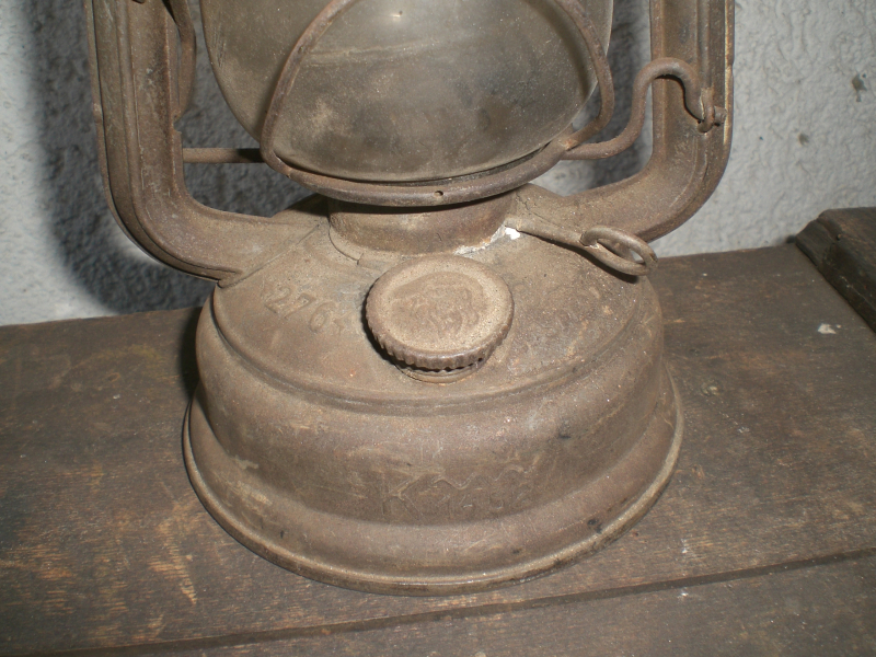 Feuerhand große Petroleumlampe - Bunkerleuchte wie 1. Weltkrieg – Bild 2