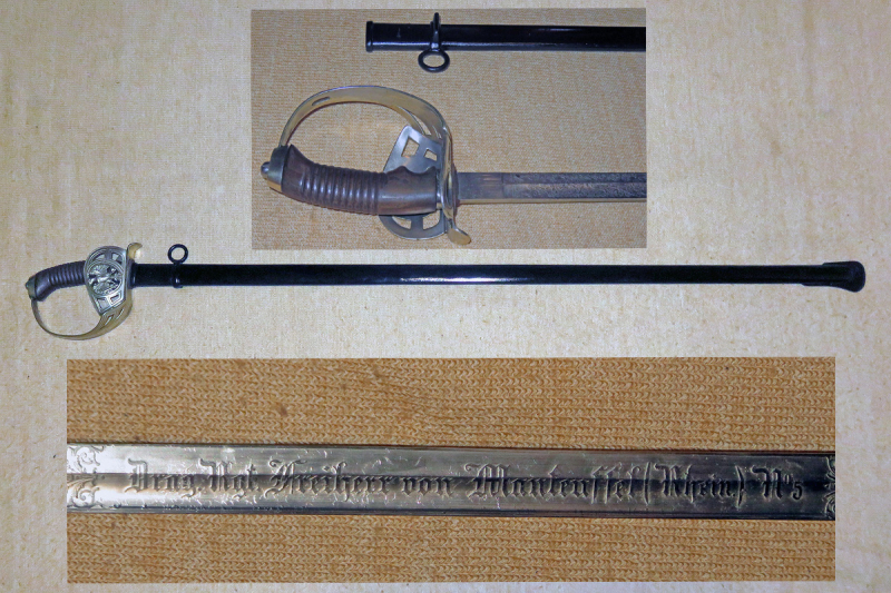 Kavallerie Degen KD 89 Dragoner Regiment Freiherr von Manteuffel Nr. 5 – Bild 1