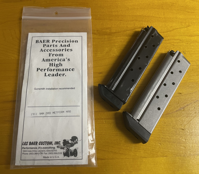Magazin für Les Baer 1911 in 9 mm x 19 und baugleiche, Metalform, Colt, Springfield, Kimber, Wilson – Bild 1