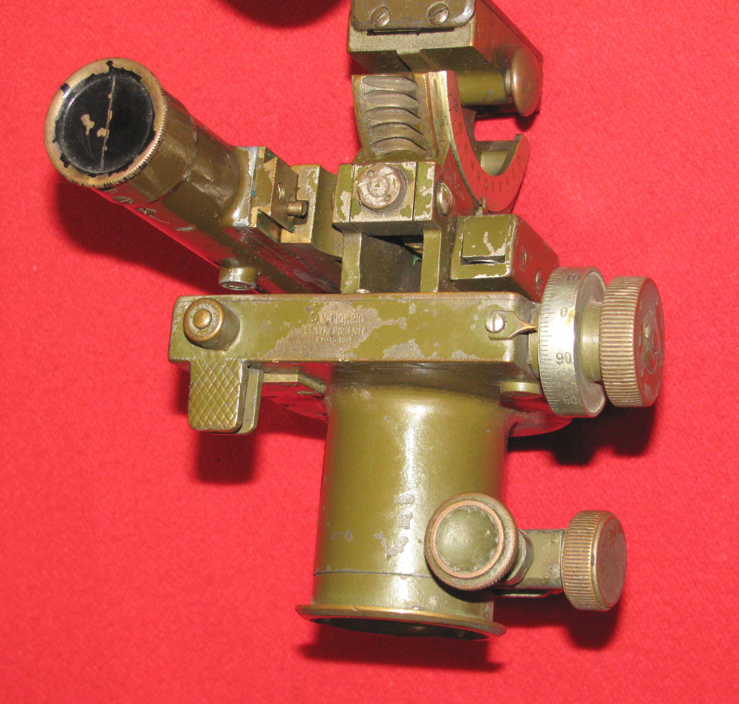 SUPER seltenes Italienisches Richtfernrohr 6,5x für die Italienische Armee ANNO 1917 – Bild 4