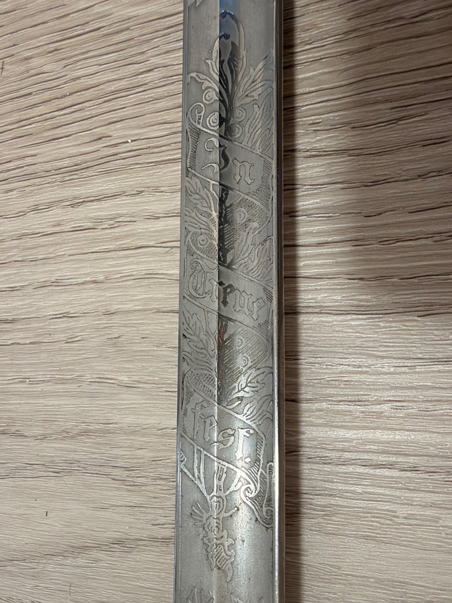 Bayerischer Kavallerie Degen KD 89 – 5. Chevaulegers Reg. – Zweifache Ätzung & Portepee – Bild 5
