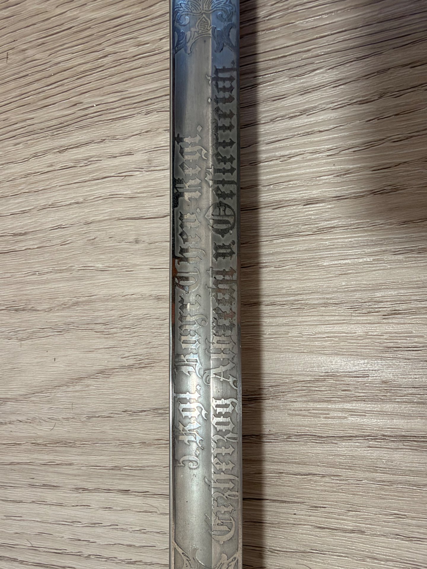 Bayerischer Kavallerie Degen KD 89 – 5. Chevaulegers Reg. – Zweifache Ätzung & Portepee – Bild 4