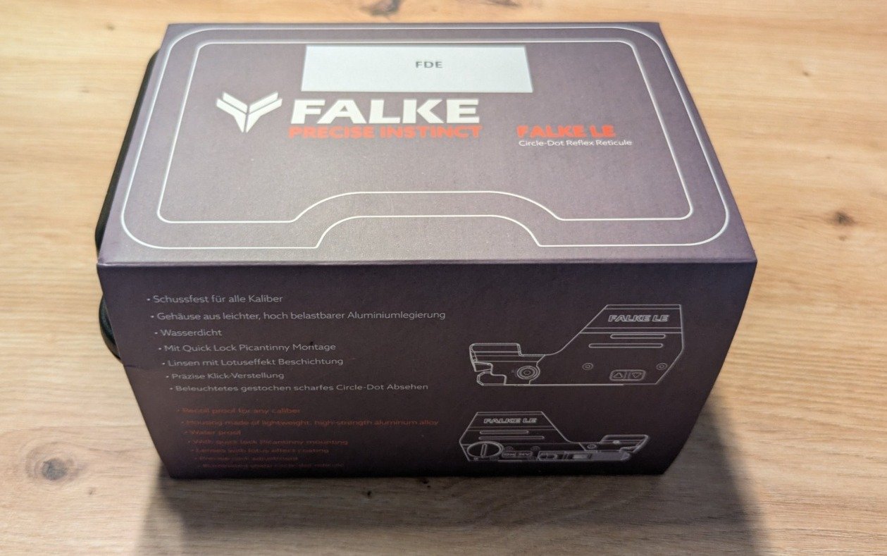 FALKE LE Gen 2 Reflexvisier Rotpunkt Red Dot, Flat Dark Earth FDE, NEUZUSTAND – Bild 6