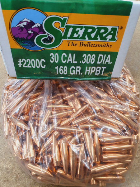 .308/168 grs #2200# Sierra HPBT Geschosse 500 stk. # SSZ Berka – Bild 1