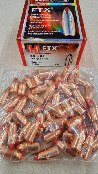 .44-.430/265grs Hornady FTX Geschosse No.4305 50 stk. # SSZ Berka – Bild 1