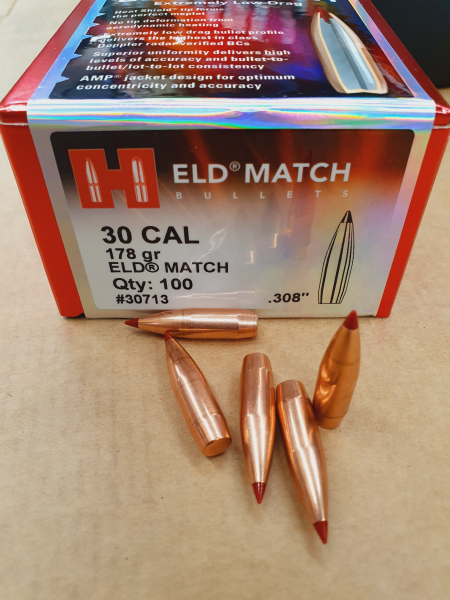 .308/178grs Hornady ELD Match No. 30713 Geschosse 100 Stk. # SSZ Berka – Bild 1