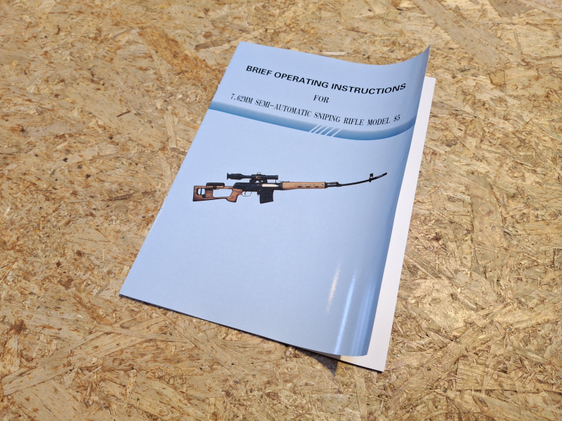 Bedienungsanleitung Dragunov SWD SSG85 in englischer Sprache Instruktion – Bild 1