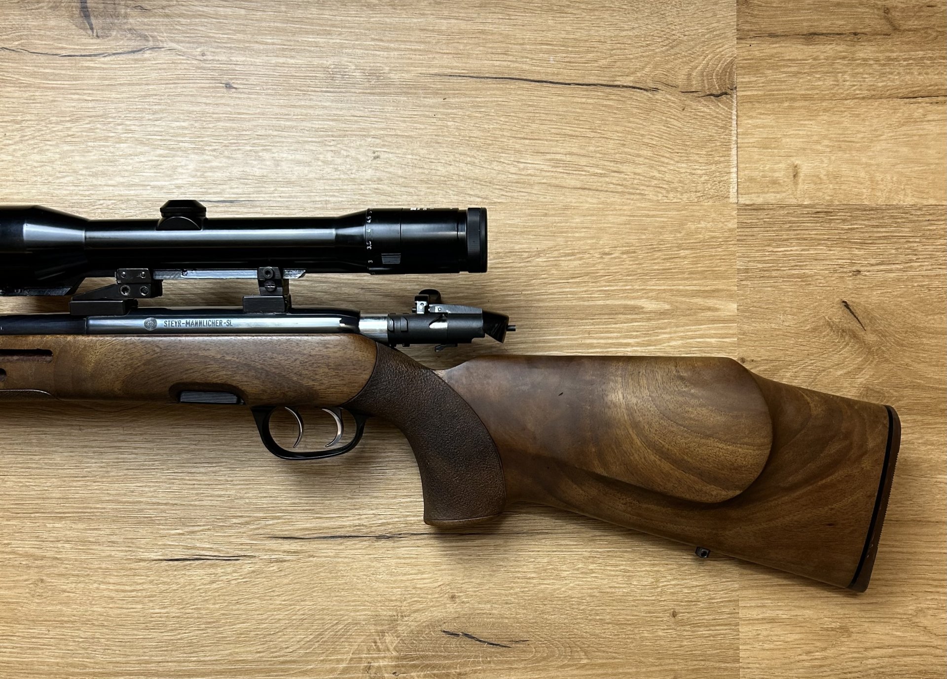 Repetierbüchse Steyr-Mannlicher-SL Kal. .222Rem LL 65cm++Sehr guter Zustand++Waffen Haider++ – Bild 5