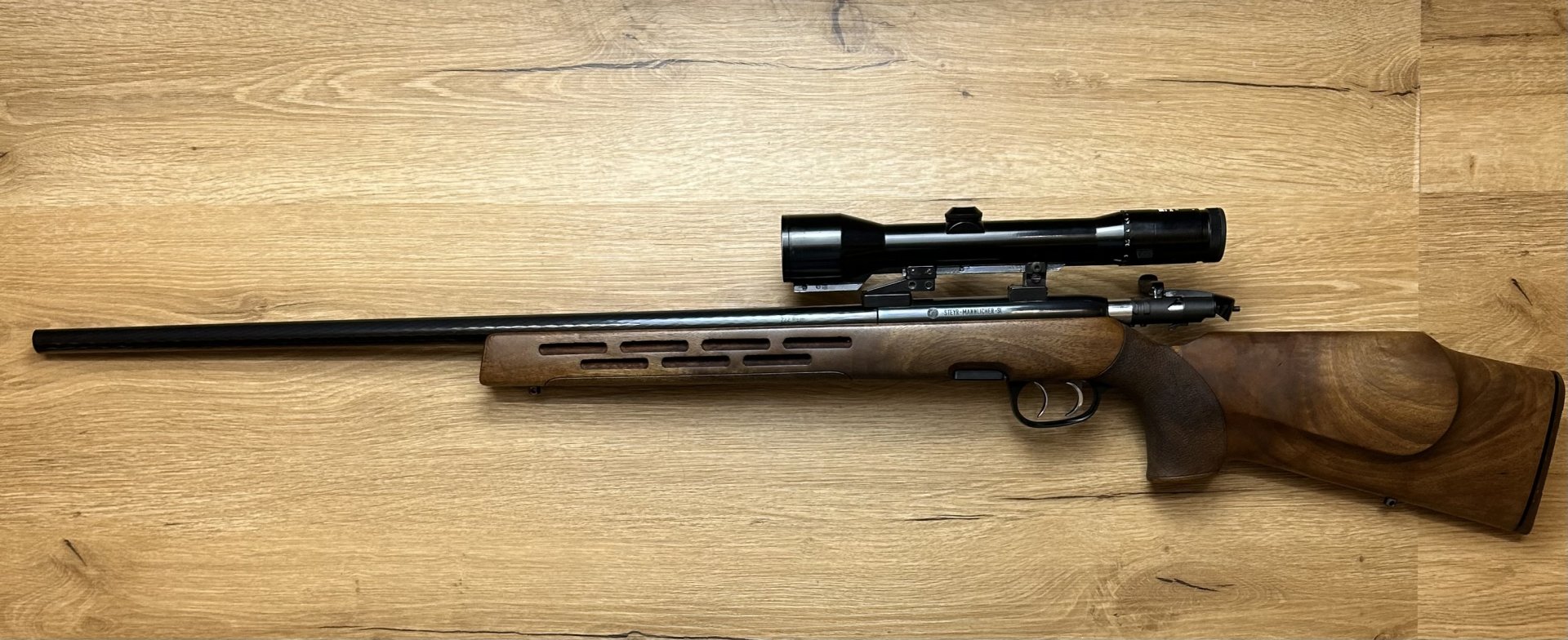 Repetierbüchse Steyr-Mannlicher-SL Kal. .222Rem LL 65cm++Sehr guter Zustand++Waffen Haider++ – Bild 4