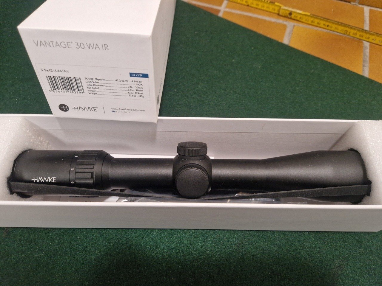 HAWKE 14279 Zielfernrohr VANTAGE 30 WA 3-9X42 L4A DOT ABSEHEN – Bild 1