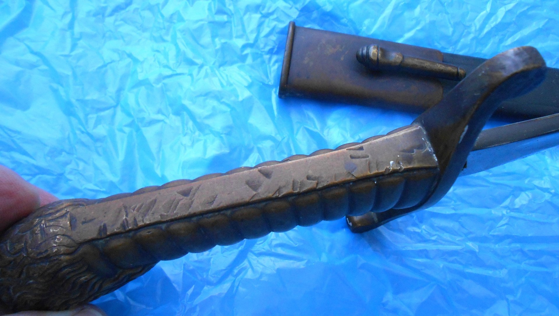 Artillerie Faschinenmesser BAYERN Modell 1892 seltenes Eigentumsstück – Bild 5