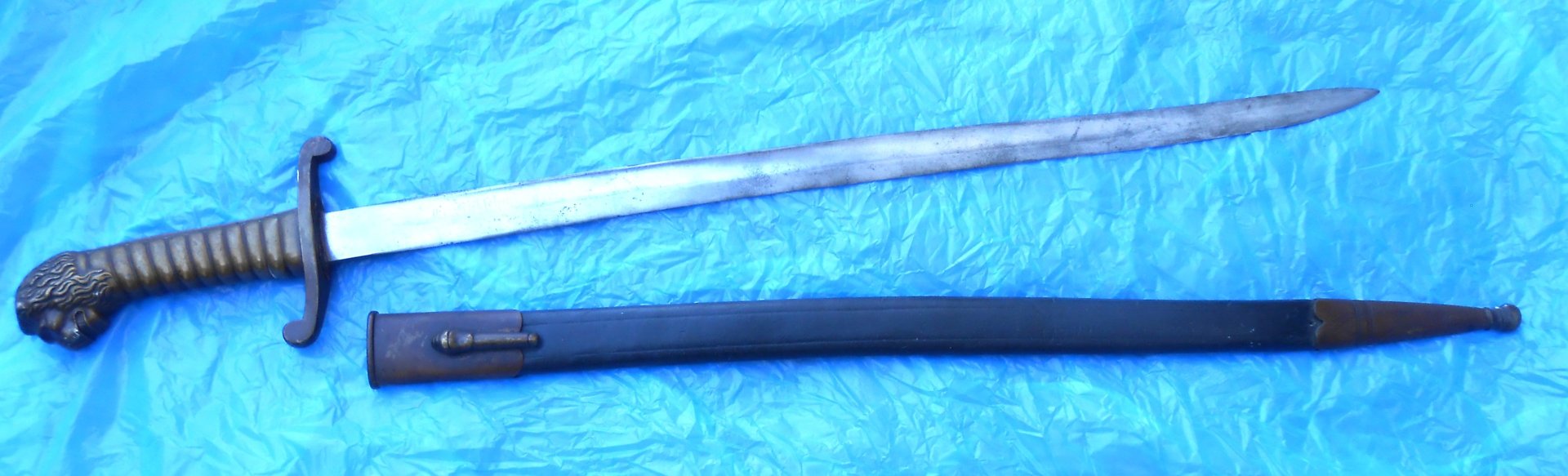Artillerie Faschinenmesser BAYERN Modell 1892 seltenes Eigentumsstück – Bild 3