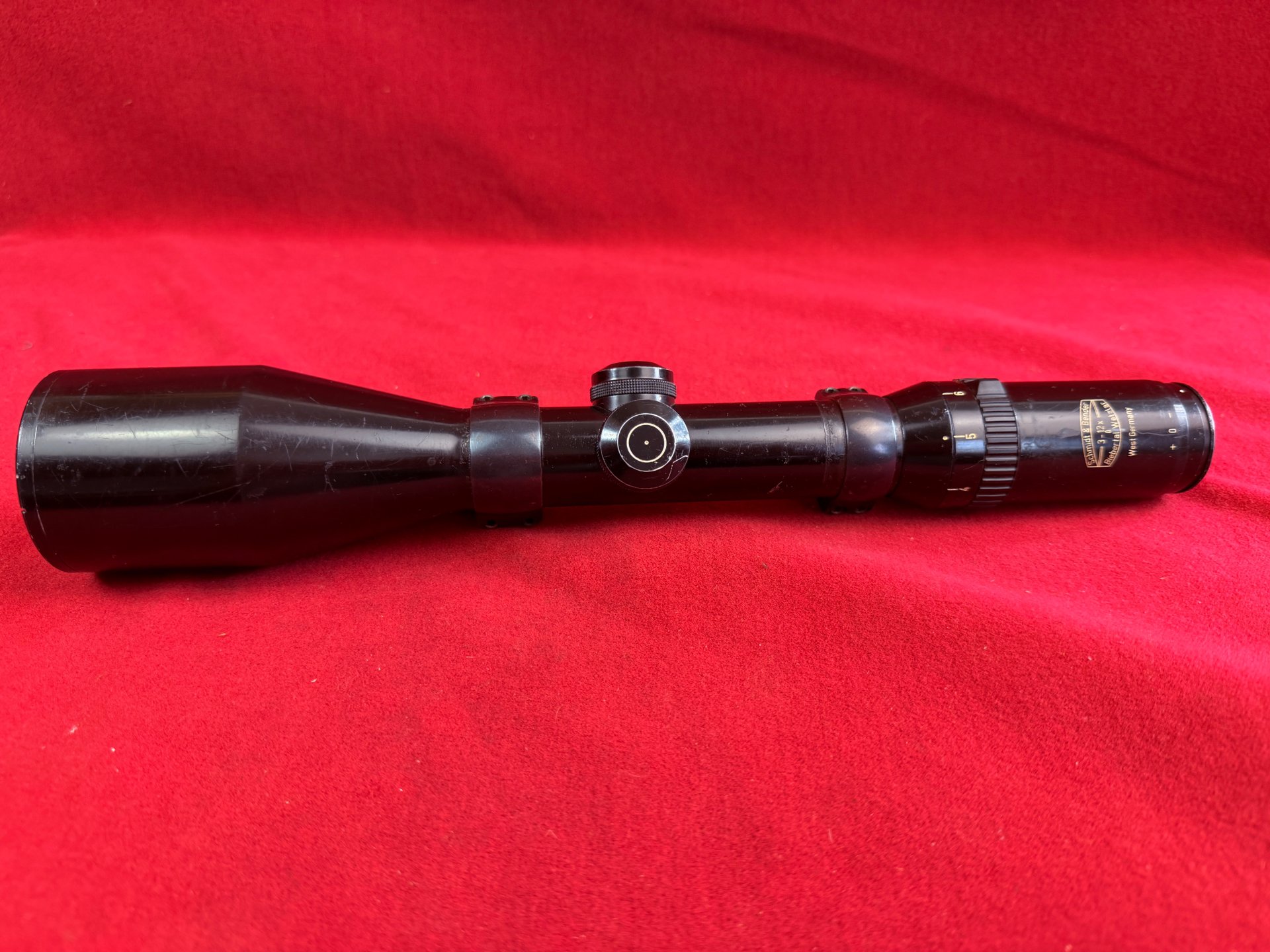 Schmidt & Bender Zielfernrohr 3-12x50, Absehen 4, mit Schwenkmontage Oberteilen – Bild 1