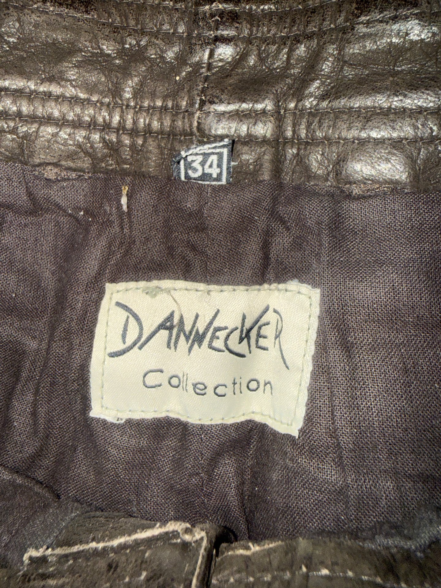 Lederhose, dunkelbraun von Dannecker, Gr. 34(50) – Bild 3