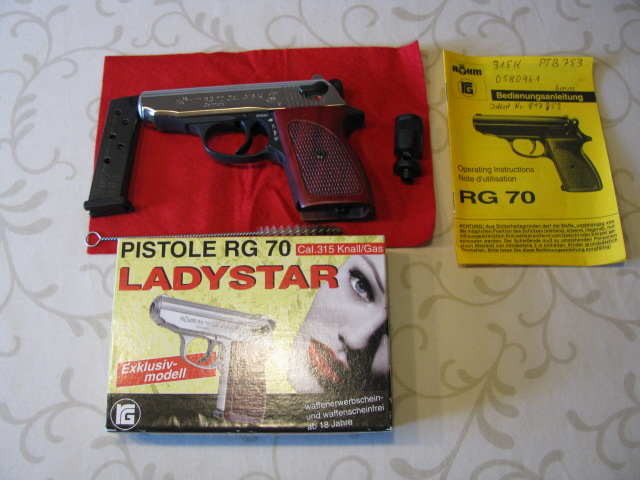 Schreckschuß-Pistole Röhme RG 70 Ladystar-Exclusivmodell - Cal. .315 Knall/Gas – Bild 3
