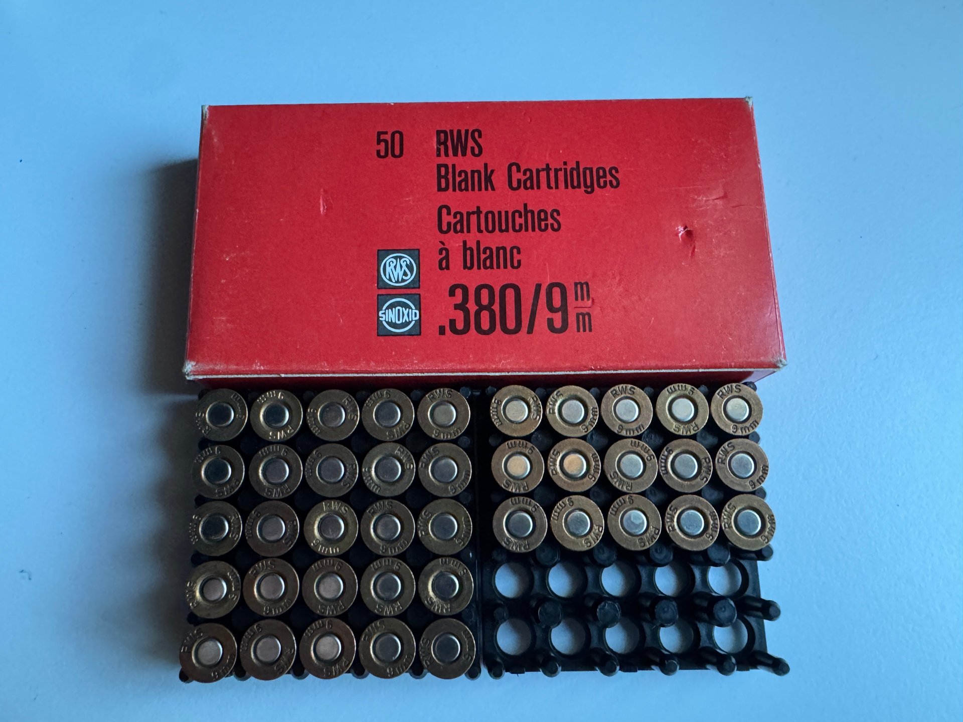 RWS Knallpatronen 9mm 380 für Revolver alt & selten 40 stck. – Bild 1