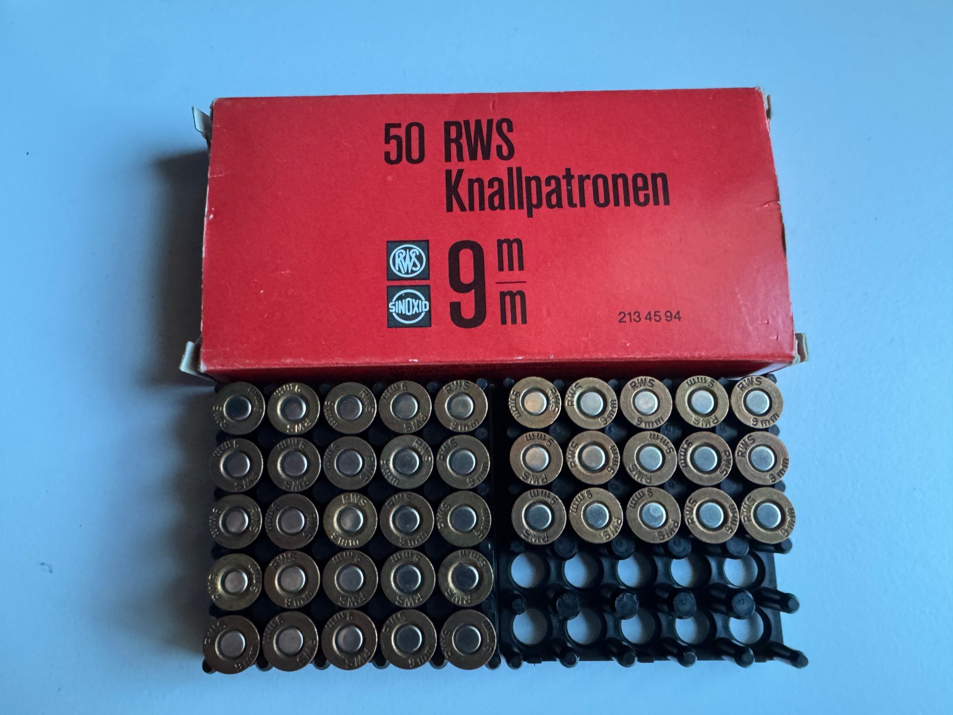 RWS Knallpatronen 9mm 380 für Revolver alt & selten 40 stck. – Bild 2
