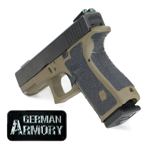 Gummi Gripaufkleber für Glock 17 20 21 22 33 besserer Grip sicheres Handling IPSC – Bild 1
