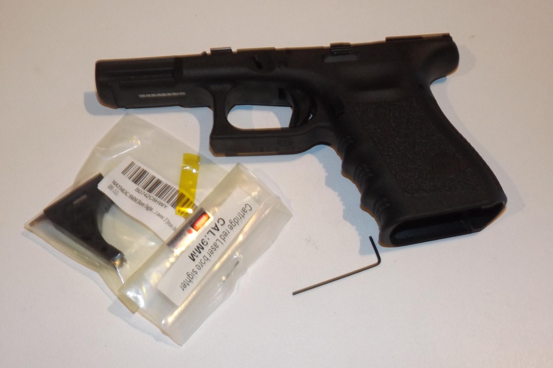 Griffstück Glock19, Gen3 (auch Gen2) mit einstb. Abzugsgewicht – Bild 1